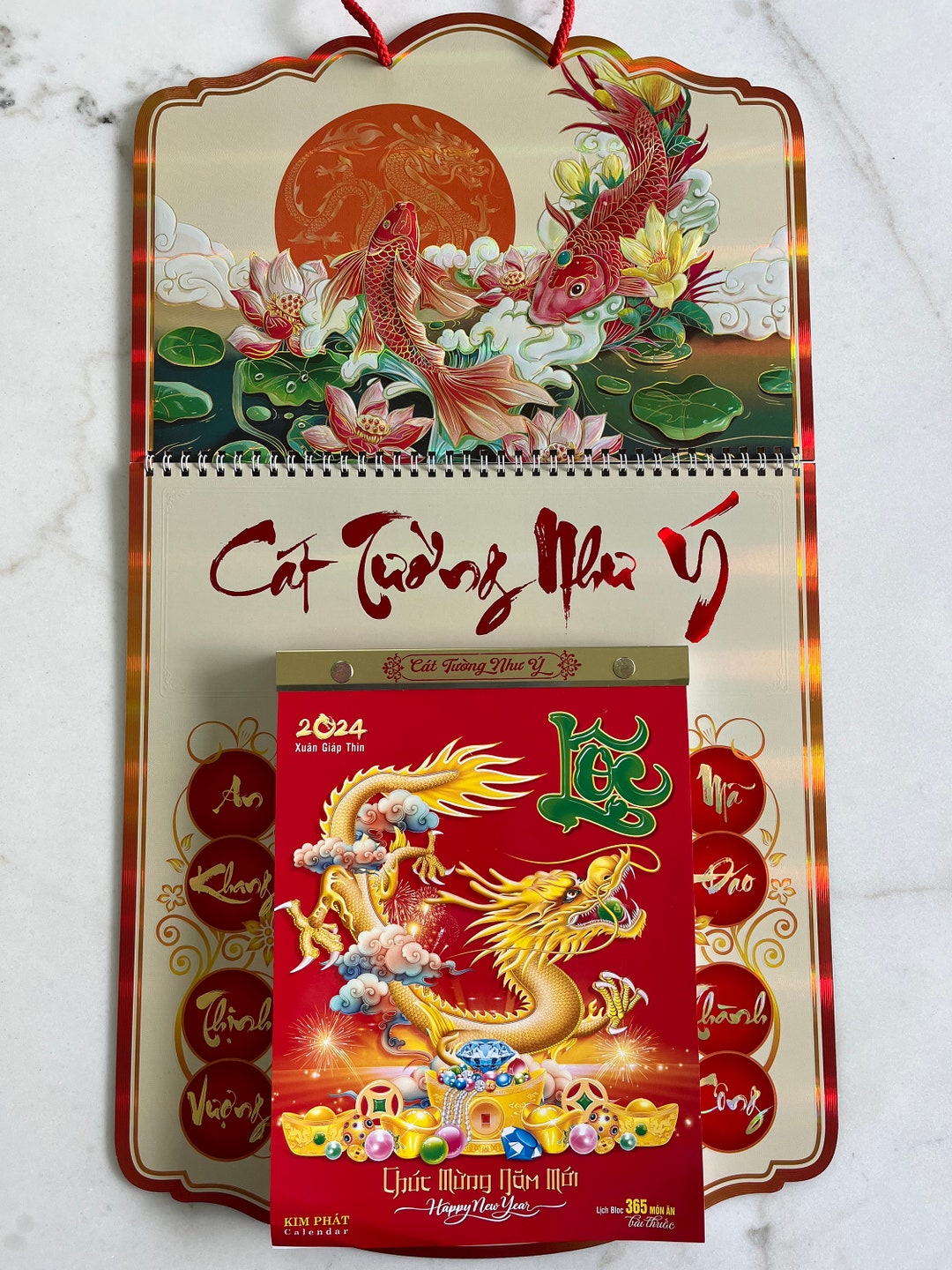 2024 Vietnamese Daily Calendar Set Size Large _bo Lich Bloc Etsy