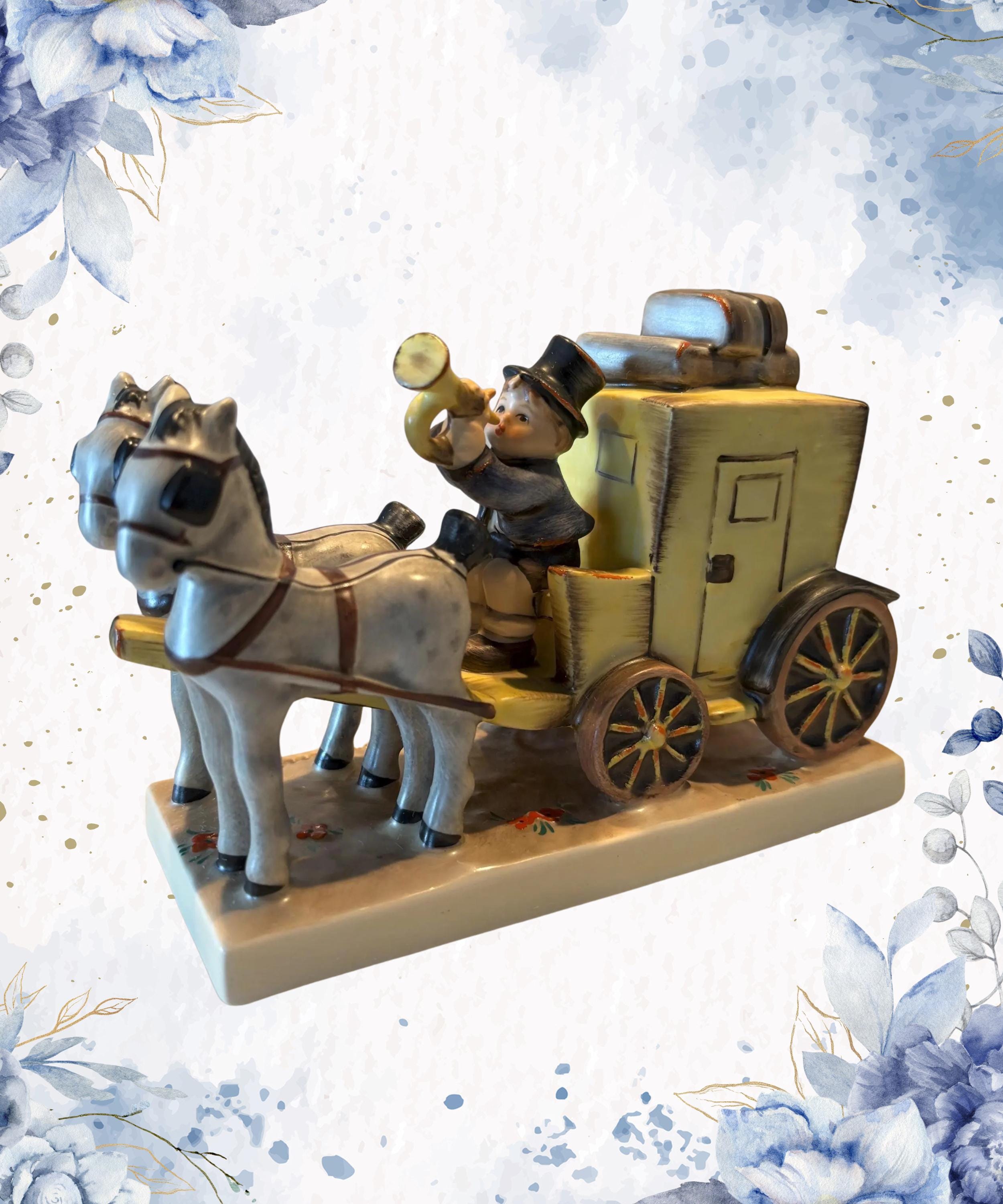 フンメル人形 The Mail is Here 郵便配達 馬車 Hummel Mail is Here - Etsy