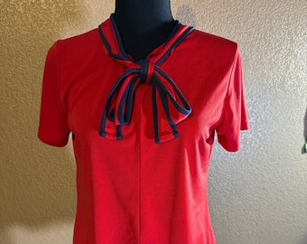 Vintage Banana republic tie front blouse