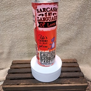 Shop the &#39;Sassy Sipper Tumbler&#39; – Your Daily Dose of Sarcasm in a Witty, Insulated Cup for Coffee & More! Perfect for that Sarcastic Mom!