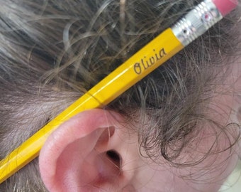 Personalized Pencils | Custom Engraved Name Pencils | Teacher Gift