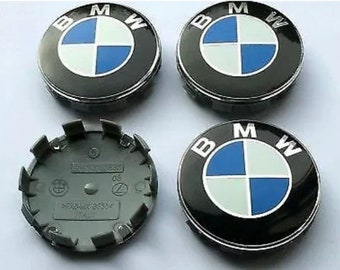 Original BMW Set of 4 BMW alloy wheel centre caps 68mm