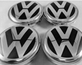 VW Legering Chrome Wielnaaf Naafdoppen Embleem Logo 65mm 3b7 601 171 XRW Golf Polo Passat