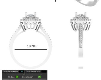 Engagement ring digital file available with diamond, gold and more details