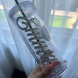 Personalized Rhinestone Tumbler, Starbucks Personalized Tumblers, Custom Tumbler, Birthday Gift, Personalization Cup, Gift ideas