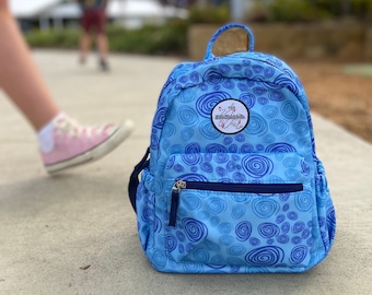 Backpack, insulated backpack, kindy bag, swim bag, school bag, dinosaur bag, floral backpack, snack pack, snack bag, kids bag, cooler bag