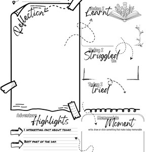 My Adventure Journal, Travel Journal for kids, Adventure journal for kids, journal for kids, mindfulness for kids, kids mindfulness image 9