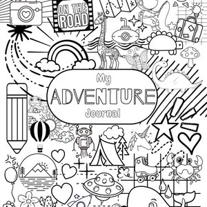 My Adventure Journal, Travel Journal for kids, Adventure journal for kids, journal for kids, mindfulness for kids, kids mindfulness image 4