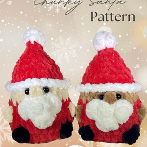 No Sew Chunky Santa Crochet Pattern