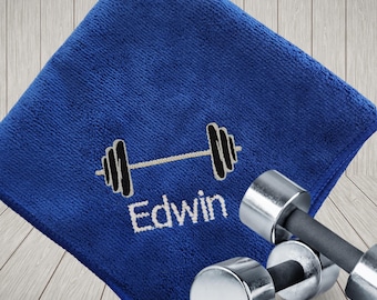 Custom Gym Towel for Dad | Personalized Microfiber Workout Towel for Father's Day | Fitness Gift for Him, CrossFit or Exercise Friends