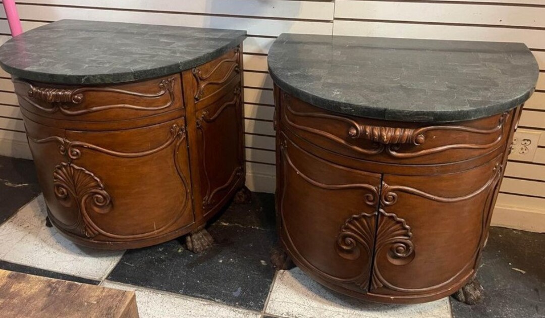 Half Round Side Tables Etsy