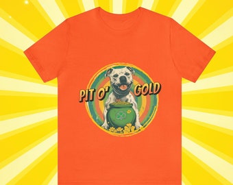 Shamrock Tees, St Patrick's Day, St Paddy's Day, Vintage Shamrock, Rainbow Tees Retro Shamrock Tees Lucky Tees, Pitbull Dog, Pitbull Tees