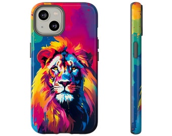 Tough Cases, Apple iPhone Cases, Samsung Cases, Google Pixel Cases, Phone Cases, Lion Phone Cases, Lions Phone Cases, Lion Art