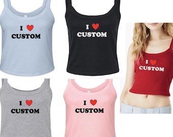 Custom Women&#39;s Micro Rib Spaghetti Strap Tank,customize your women strap tank,Custom women I love tant, Custom I love strap tank,custom tank