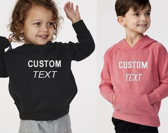 Custom UNISEX Toddler Raglan Hoodie sweatshirt, Personalized Pullover toddler hooded Sweatshirt