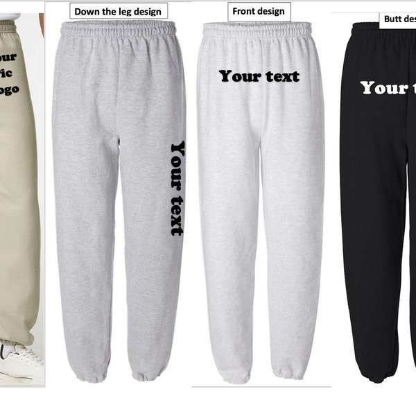 Custom Sweatpants-bulk order, personalize your sweatpants, customized custom school team sweatpants, custom work out sweatpants