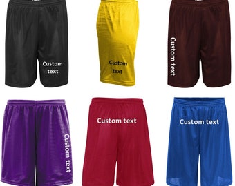 9 inch UNISEX Custom Basketball Mesh Shorts, Custom Personalized Unisex Shorts, Custom Men Women Youth shorts,Add Name Number to Mesh Shorts