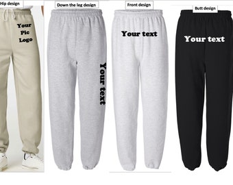 Custom Sweatpants-bulk order, personalize your sweatpants, customized custom school team sweatpants, custom work out sweatpants