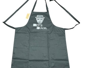 Custom Logo Apron, Personalized Recycled Bib Apron with Pockets, custom chef apron, create your own apron