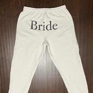Custom UNISEX Sweatpants, Bride Jogger, Gift for Bride, Bride Gift, Bridal Shower Gift, Relaxed-fit Sweatpants, Custom matching sweat set