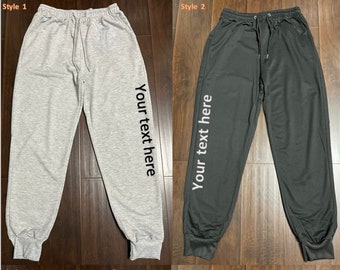 CUSTOM Women Polyester Sweatpants with 2 side pockets, Custom Solid Drawstring women Sweatpants, Custom, 100% Polyester with 2 side pockets.