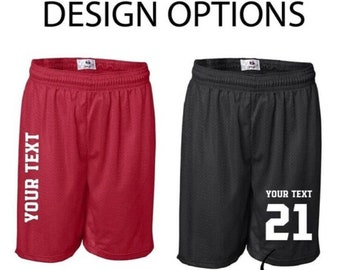 Custom Basketball Mesh Shorts-7-inch, Custom Personalized Unisex Shorts, Custom Unisex Men Women Youth shorts,Add Name Number to Mesh Shorts