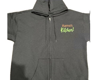 Custom Unisex Zip Up Hoodie, Personalized Text & Logo zip up hooded sweatshirt, customize your hoodie, create your own zip up hoodie