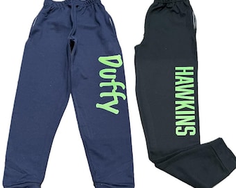 Custom Unisex Jogger Sweatpants with Pockets, Personalized Joggers with close bottom