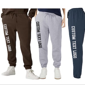 Custom UNISEX pocketed Sweatpants with pockets, personalize your sweatpants, custom school team workout wedding graduation party sweatpants