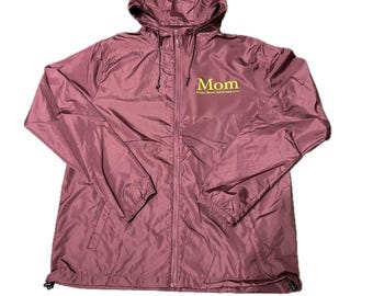 Custom Lightweight Windbreaker Rain Jacket, Personalized Team Logo school coach company jacket, customize your rain jacket