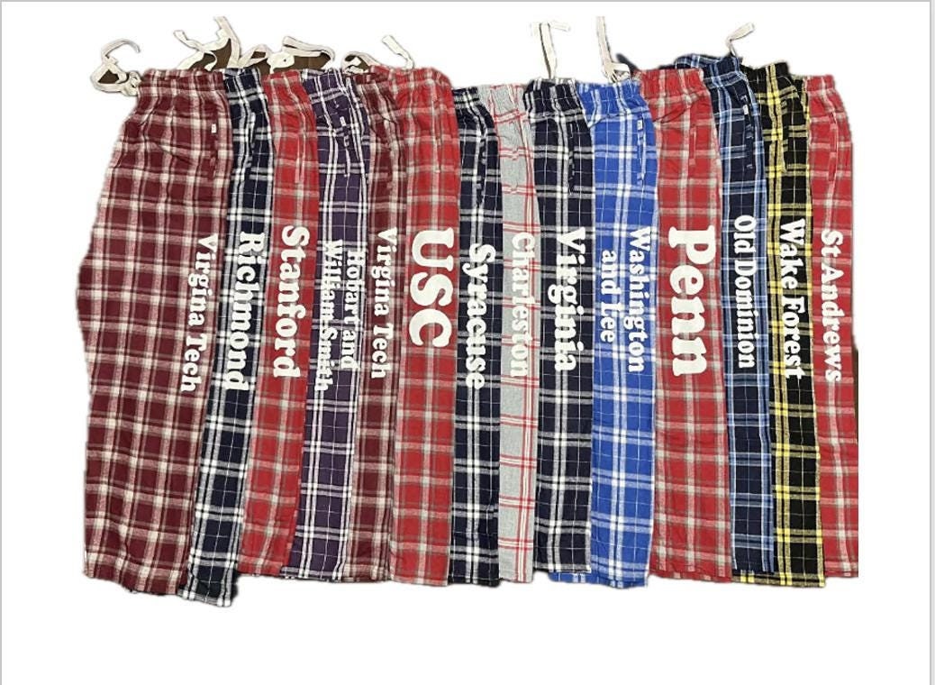 Flannel Capri Pants Etsy