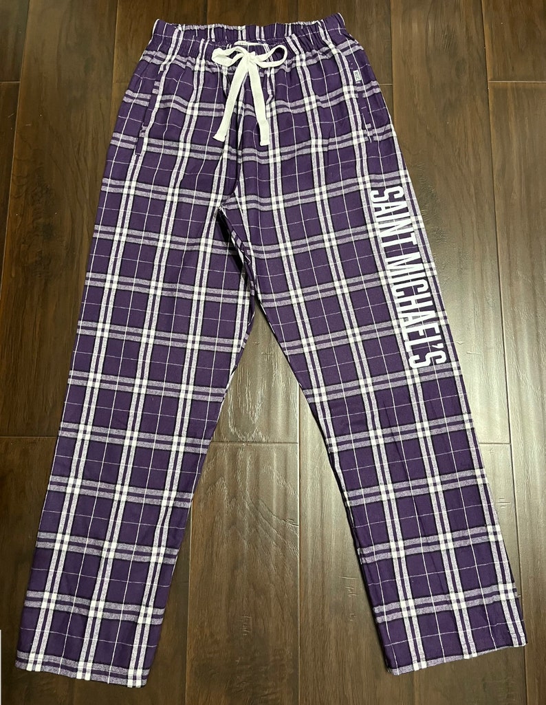 CUSTOM Women Flannel Jogger, Custom Flannel pajama pants, Personalized Unisex Flannel Style Pants, custom Flannel Unisex sweatpants image 3