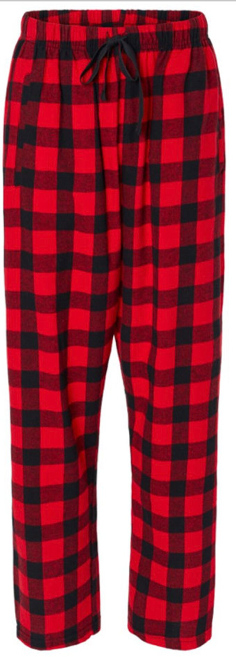 CUSTOM Women Flannel Jogger, Custom Flannel pajama pants, Personalized Unisex Flannel Style Pants, custom Flannel Unisex sweatpants image 7