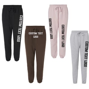 Custom UNISEX pocketed Sweatpants with pockets, personalize your sweatpants, custom school team workout wedding graduation party sweatpants