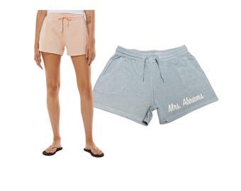 Custom women Wave Wash Fleece Shorts, Personalized Women's Loungewear fleece shorts with side pockets