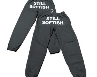 Custom 'Still Softish' Unisex Jogger Sweatpants, custom Sarcastic Gift, custom still softish sweatpants, funny still softish sweatpants