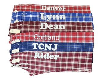 Custom Flannel Pajama Pants: Personalized Graduation Pjs
