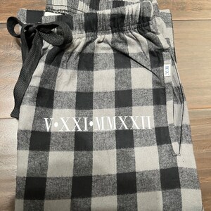 CUSTOM Women Flannel Jogger, Custom Flannel pajama pants, Personalized Unisex Flannel Style Pants, custom Flannel Unisex sweatpants image 5