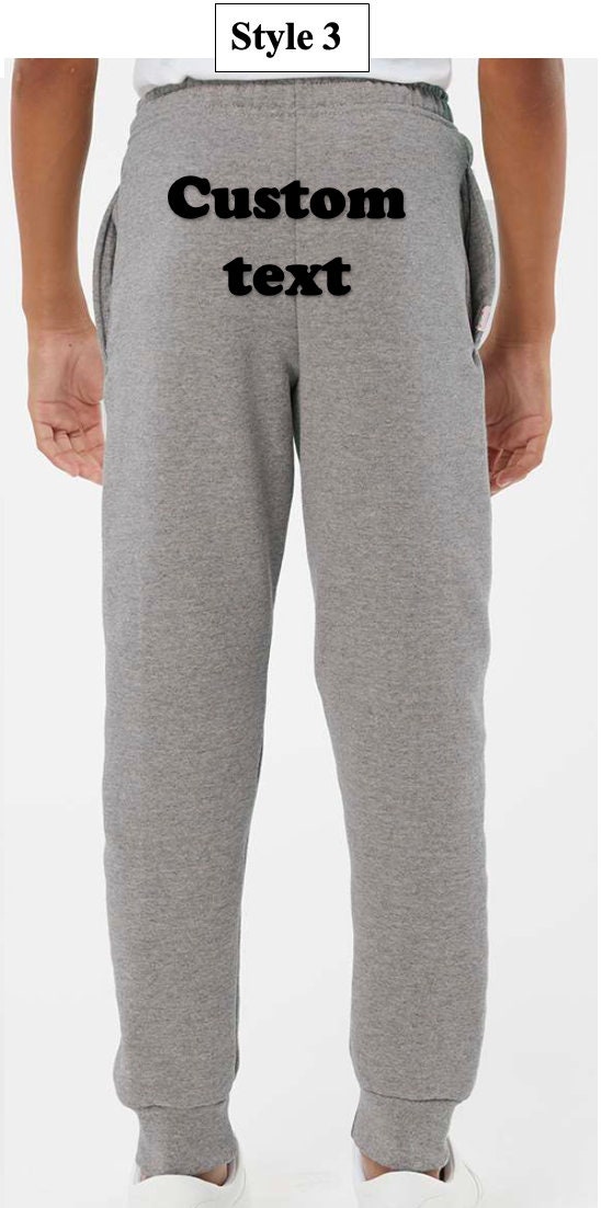 Custom Youth Sweatpants for Youth Groups, Custom Sweatpants for Schools ...