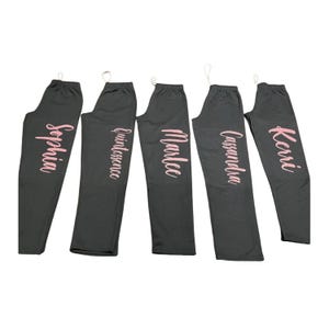 Custom UNISEX open bottom fall Sweatpants, personalize your sweatpants, custom school team trip workout sweatpants, custom dance sweatpants