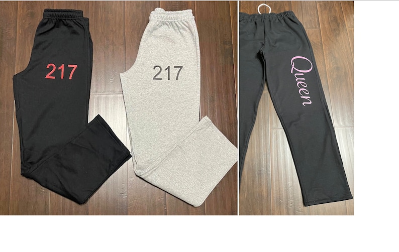 Custom Sweatpants, personalize your sweatpants, custom school team dance trip sweatpants,custom work out sweatpants,custom dance sweatpants image 7