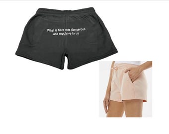 Custom women Fleece Shorts, California women Wave Wash, Personalized women Loungewear