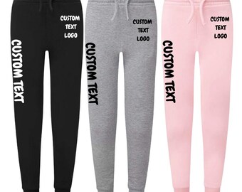 Custom Youth Unisex JOGGER Sweatpants, Youth Ashley Joggers with side pockets, cotton blend youth close bottom sweatpants