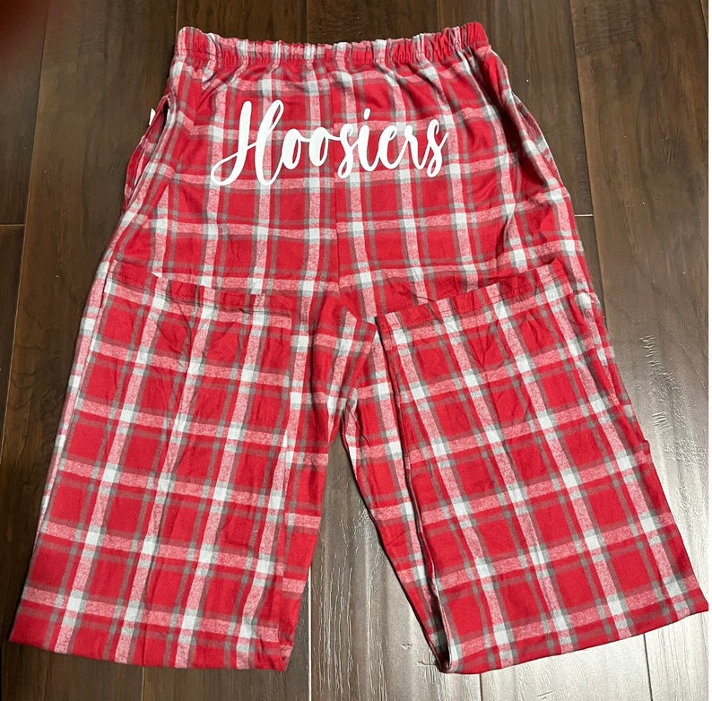 CUSTOM Women Flannel Jogger, Custom Flannel pajama pants, Personalized Unisex Flannel Style Pants, custom Flannel Unisex sweatpants image 3