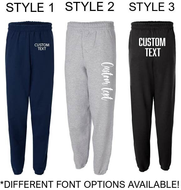 Custom Sweatpants for Groups, Custom Sweatpants for Wedding,custom