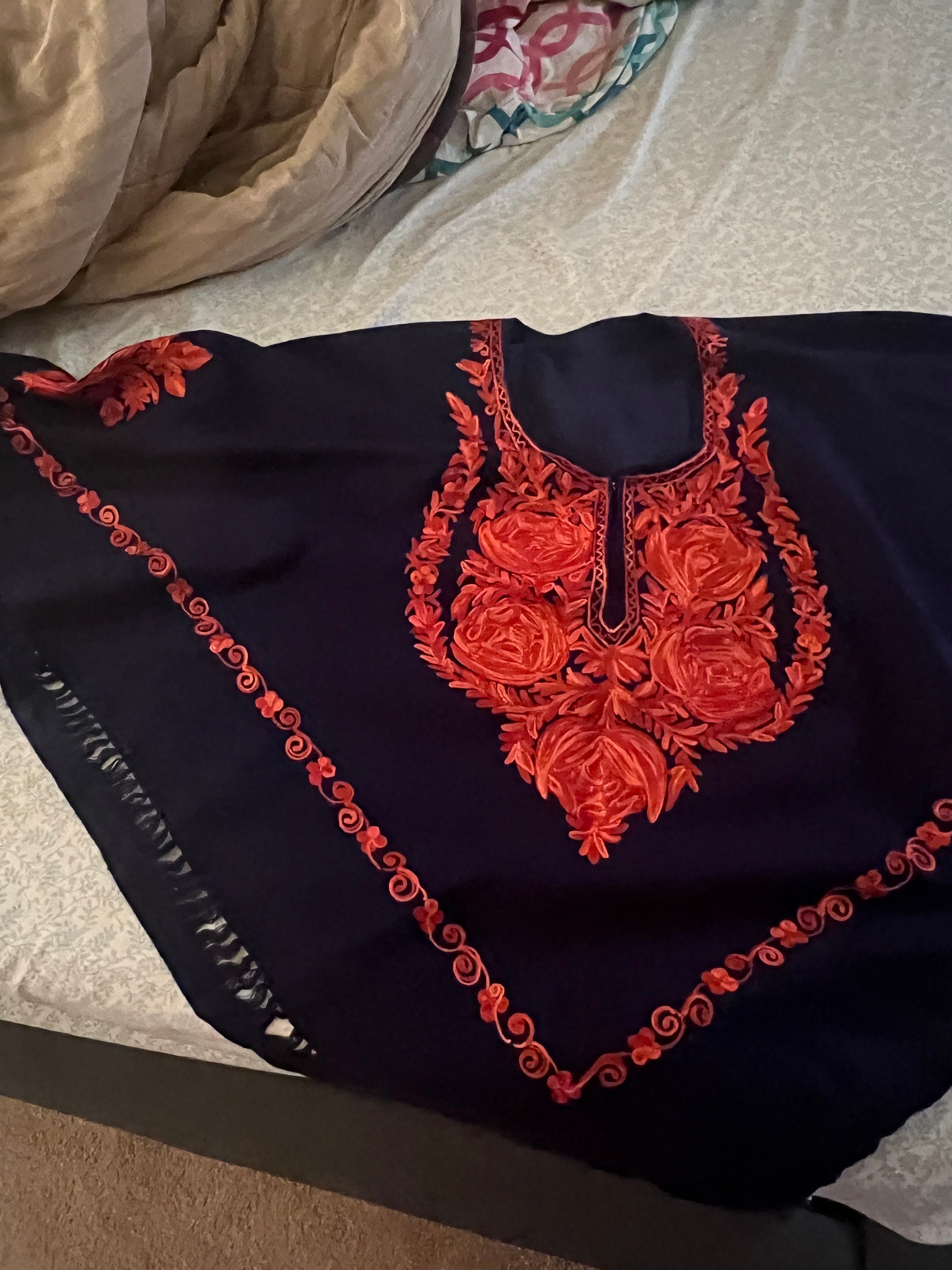 Kashmiri poncho dress deals