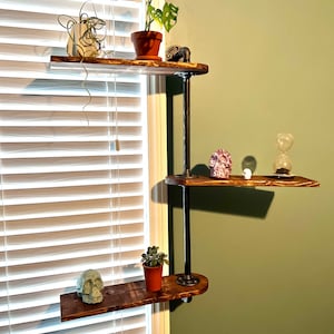 Swivel Shelf; Pipe Shelf; Plant Shelf; Display Shelf