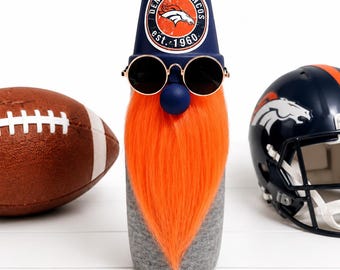 10" Denver Broncos Football Gnome: NFL Fan Gift