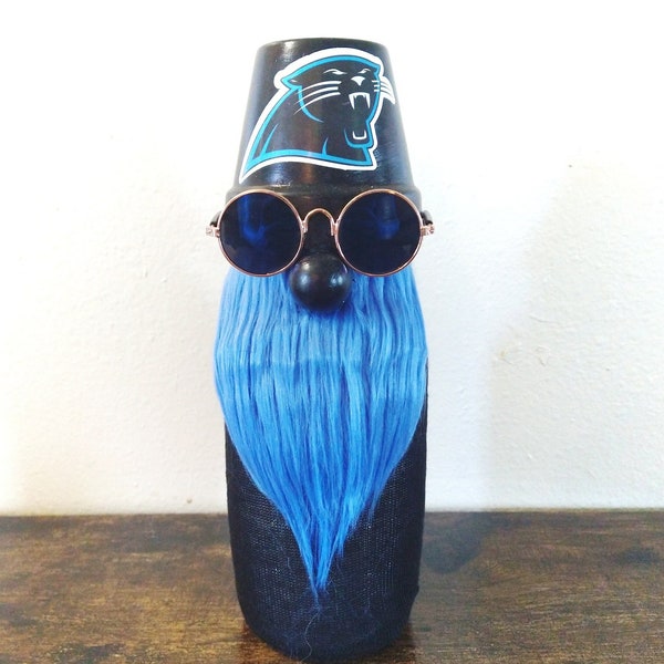 Carolina Panthers Gnome, NFL Football Gnome,  NFL Handmade Gnome, Panthers Decor, Gift For Carolina Panthers Fan