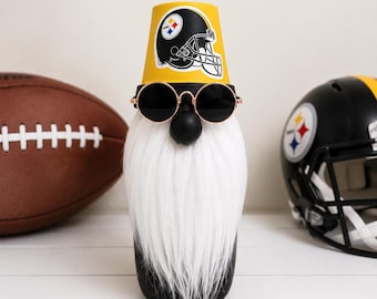 Pittsburgh Steelers Gnome: 10 Inch NFL Football Fan Decor, Man Cave Shelf Collectible